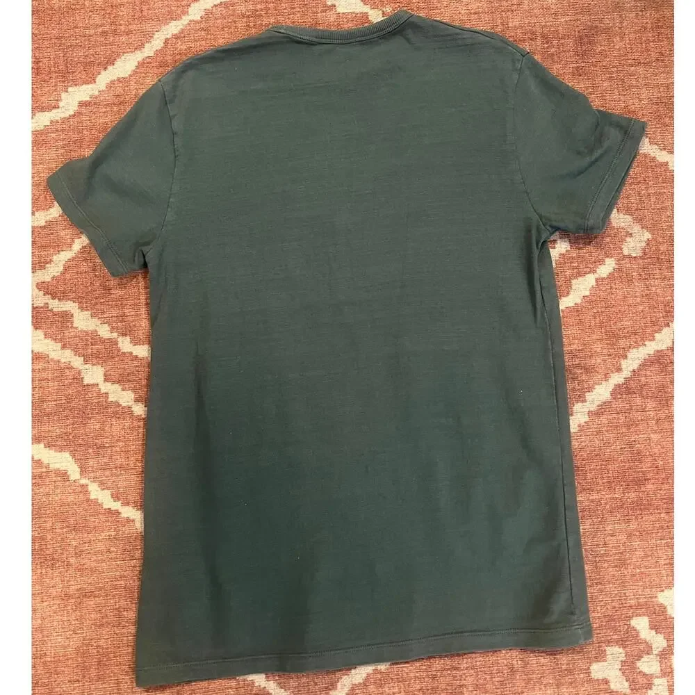 Mens Timberland Tree Logo T Shirt Green Medium